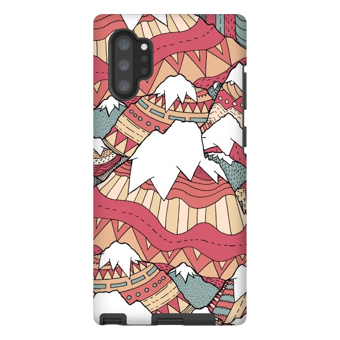 Galaxy Note 10 plus StrongFit Winter Aztec mountains  by Steve Wade (Swade)