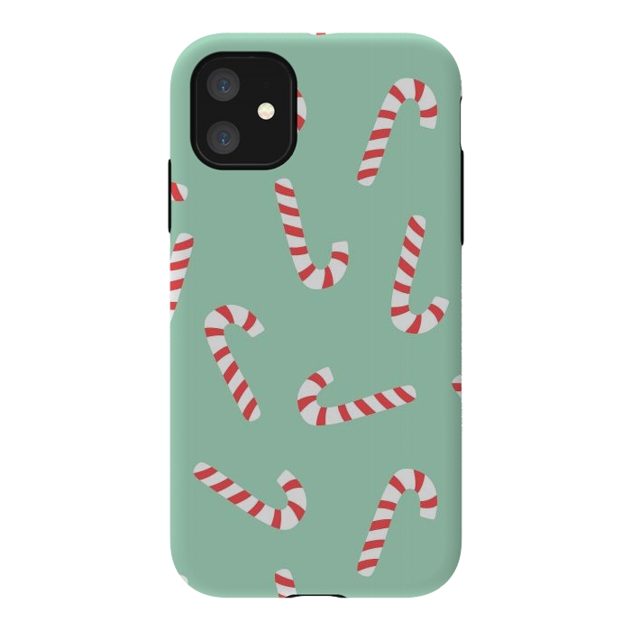iPhone 11 StrongFit Candy Cane 01 by Jelena Obradovic