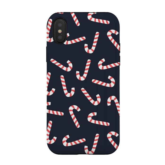 iPhone Xs / X StrongFit Candy Cane 02 by Jelena Obradovic