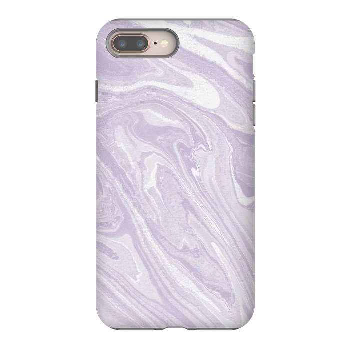 iPhone 7 plus StrongFit Pastel Purple lavender liquid marble by Oana 