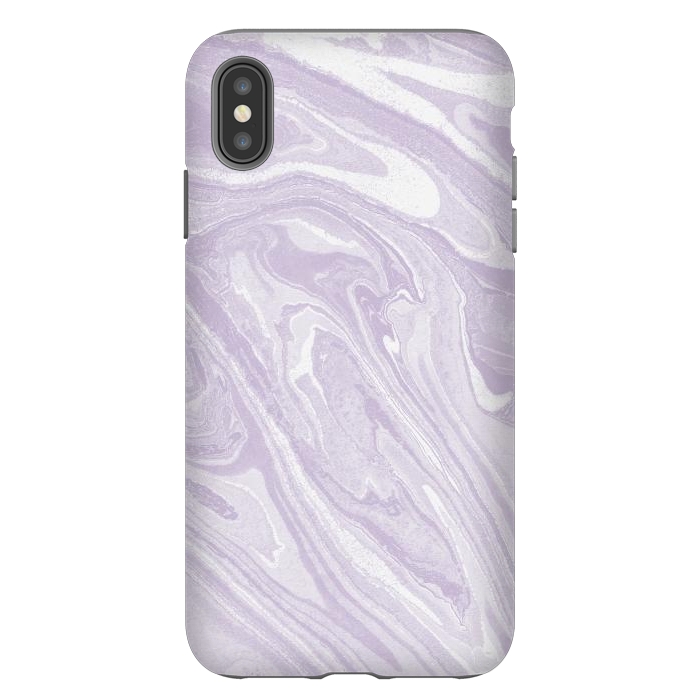iPhone Xs Max StrongFit Pastel Purple lavender liquid marble by Oana 