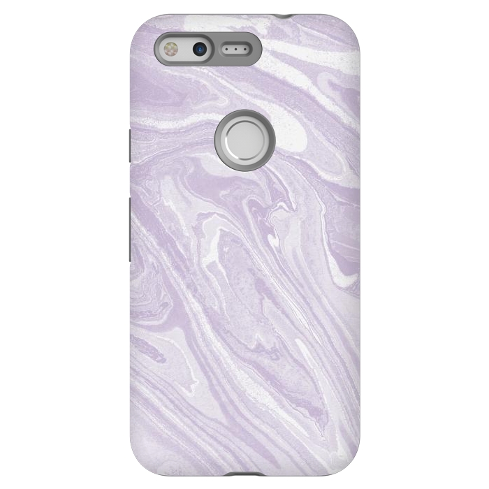 Pixel StrongFit Pastel Purple lavender liquid marble by Oana 