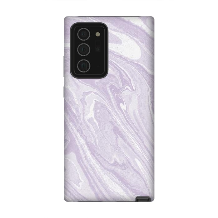 Galaxy Note 20 Ultra StrongFit Pastel Purple lavender liquid marble by Oana 