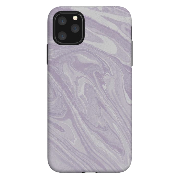 iPhone 11 Pro Max StrongFit Pastel Purple lavender liquid marble by Oana 