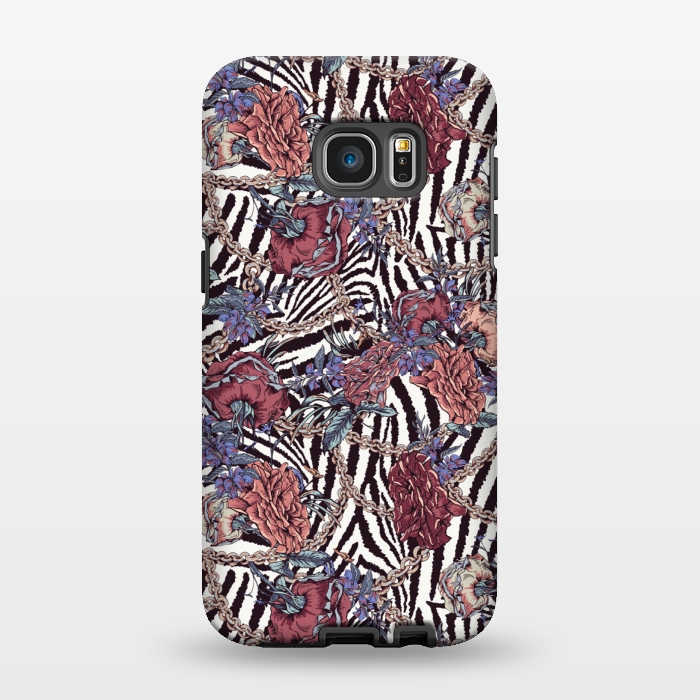 Galaxy S7 EDGE StrongFit pretty animal print by MALLIKA