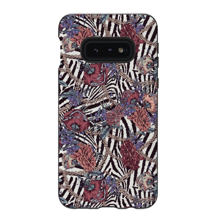 Galaxy S10e StrongFit pretty animal print by MALLIKA