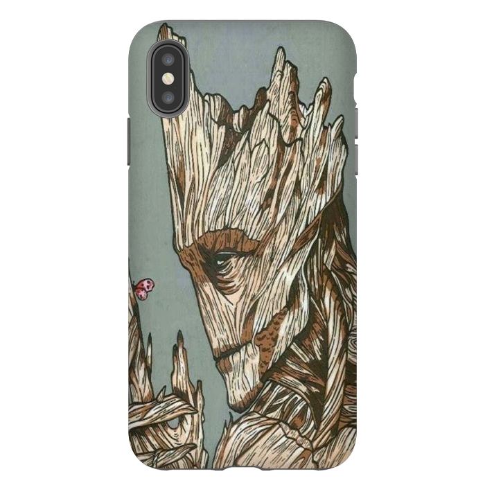 iPhone Xs Max StrongFit Groot by Varo Lojo