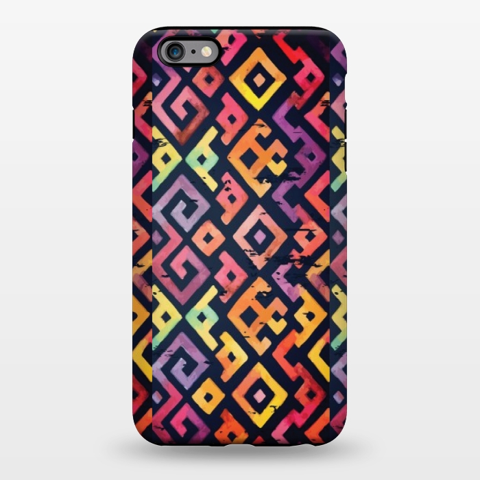 iPhone 6/6s plus StrongFit coloured squared pattern by MALLIKA