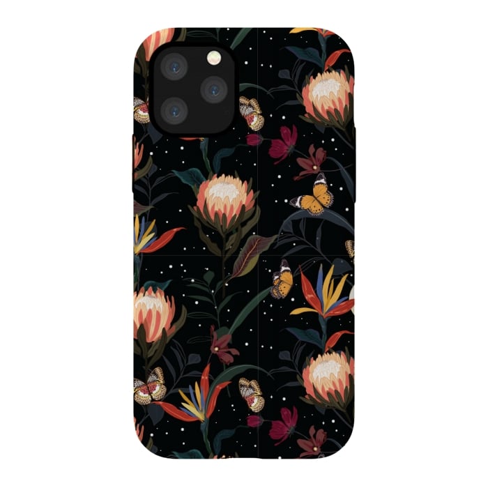 iPhone 11 Pro StrongFit copper floral pattern by MALLIKA