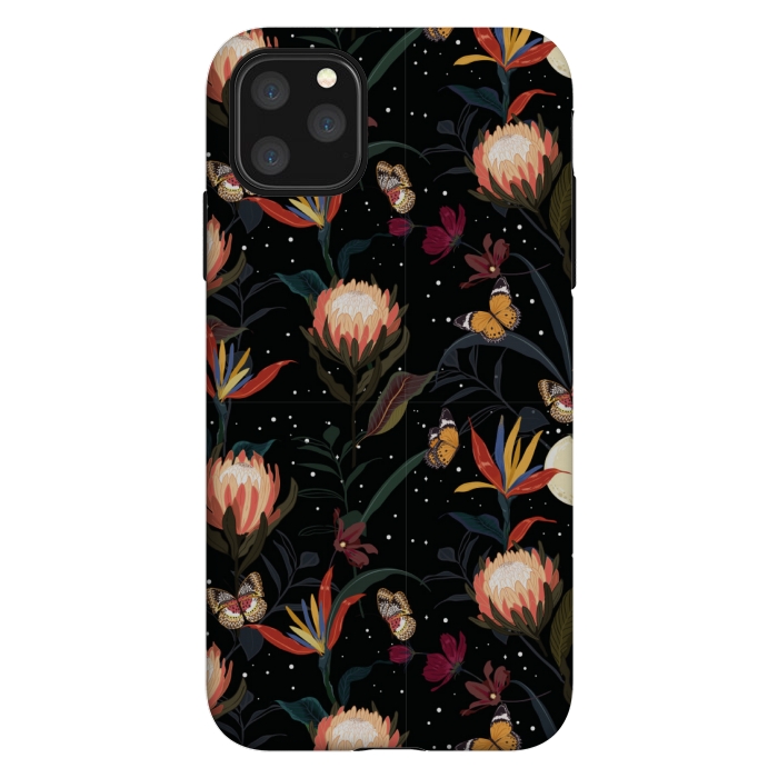 iPhone 11 Pro Max StrongFit copper floral pattern by MALLIKA