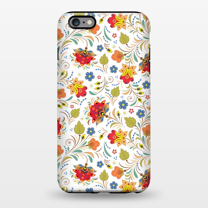 iPhone 6/6s plus StrongFit red yellow floral pattern by MALLIKA