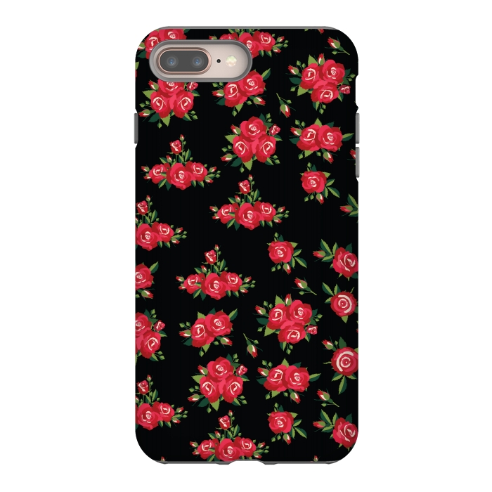 iPhone 7 plus StrongFit red pretty roses by MALLIKA