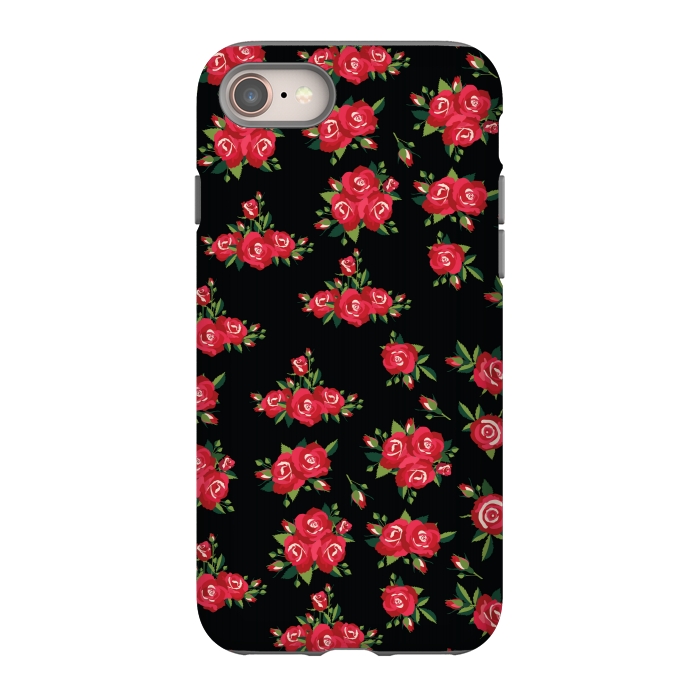 iPhone 8 StrongFit red pretty roses by MALLIKA