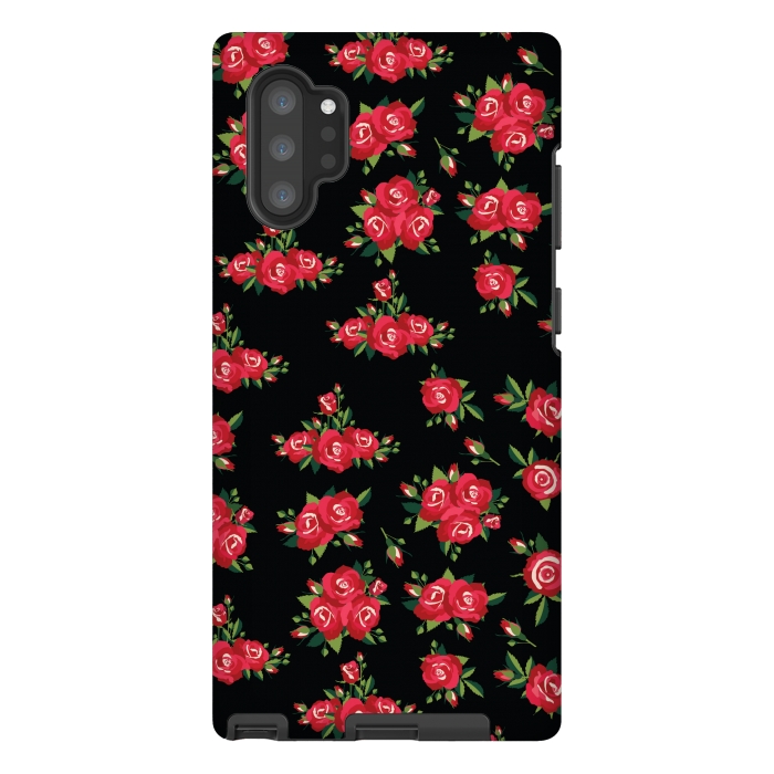Galaxy Note 10 plus StrongFit red pretty roses by MALLIKA
