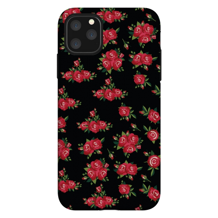 iPhone 11 Pro Max StrongFit red pretty roses by MALLIKA