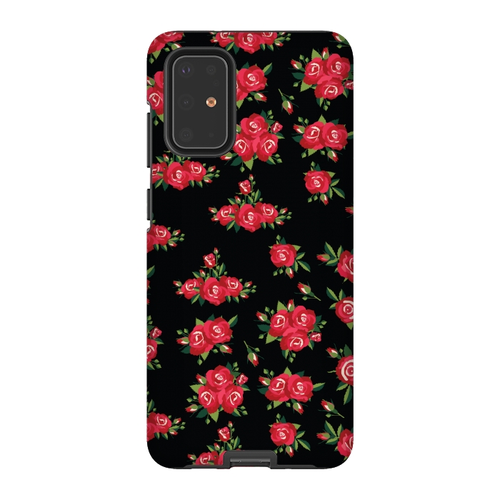 Galaxy S20 Plus StrongFit red pretty roses by MALLIKA