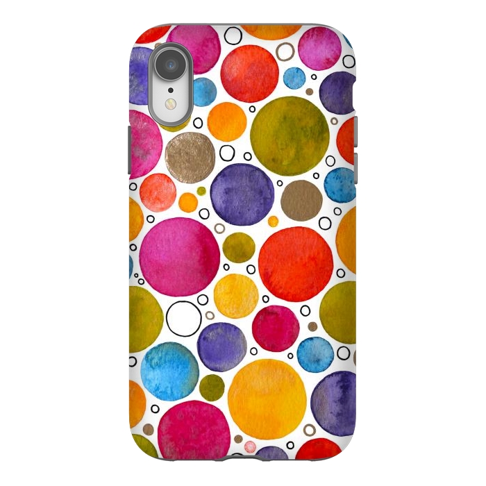 iPhone Xr StrongFit That's It, I'm Going Dotty by Paula Ohreen