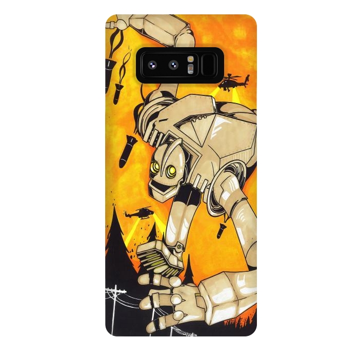 Galaxy Note 8 StrongFit The Iron Giant by Varo Lojo