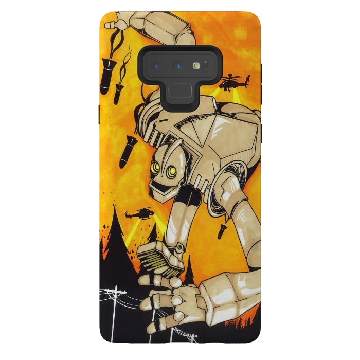 Galaxy Note 9 StrongFit The Iron Giant by Varo Lojo