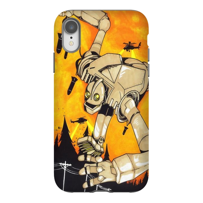 iPhone Xr StrongFit The Iron Giant by Varo Lojo