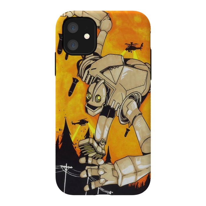 iPhone 11 StrongFit The Iron Giant by Varo Lojo