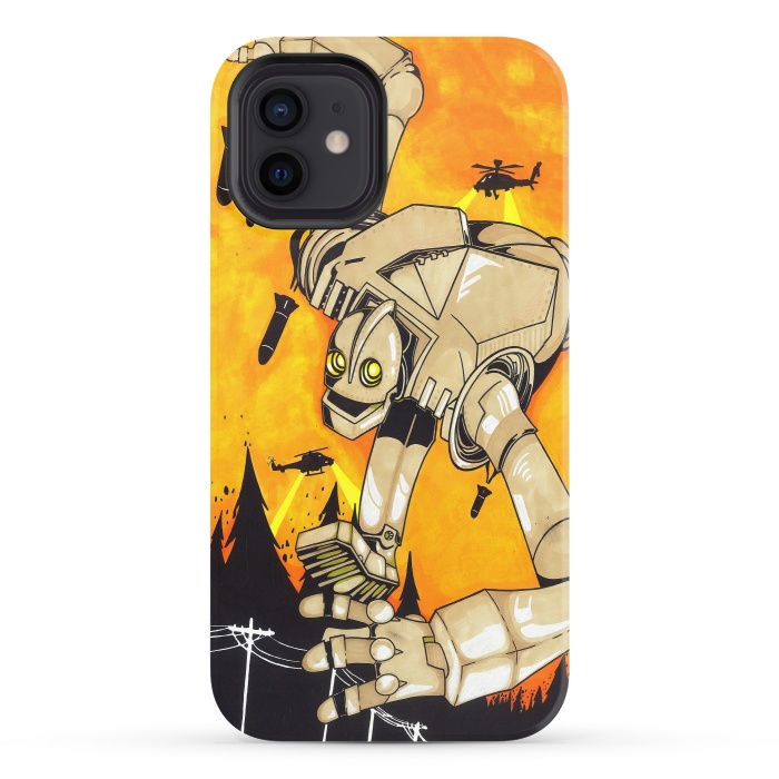 iPhone 12 StrongFit The Iron Giant by Varo Lojo
