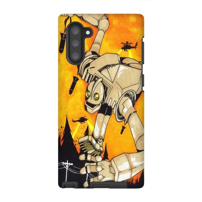 Galaxy Note 10 StrongFit The Iron Giant by Varo Lojo