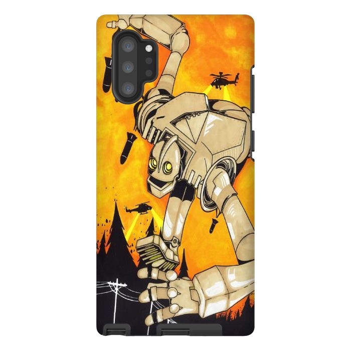 Galaxy Note 10 plus StrongFit The Iron Giant by Varo Lojo