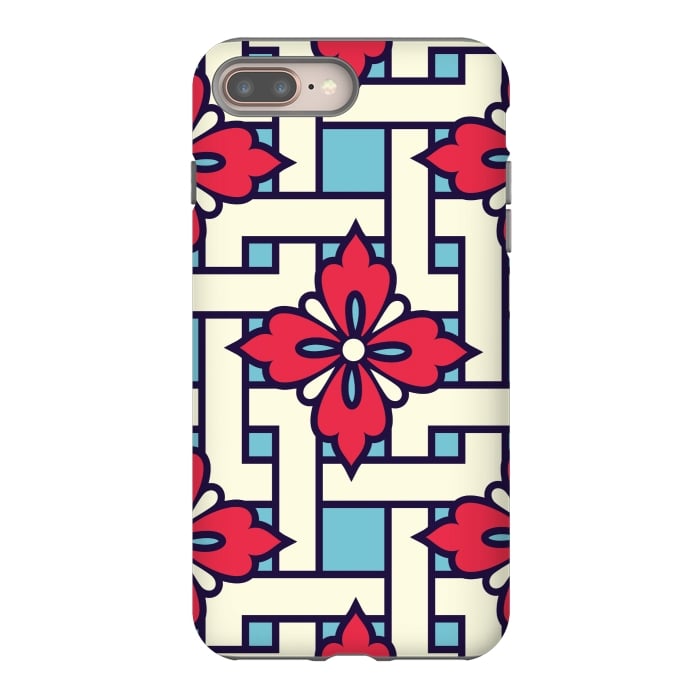 iPhone 7 plus StrongFit RED MAZE LOVE by MALLIKA