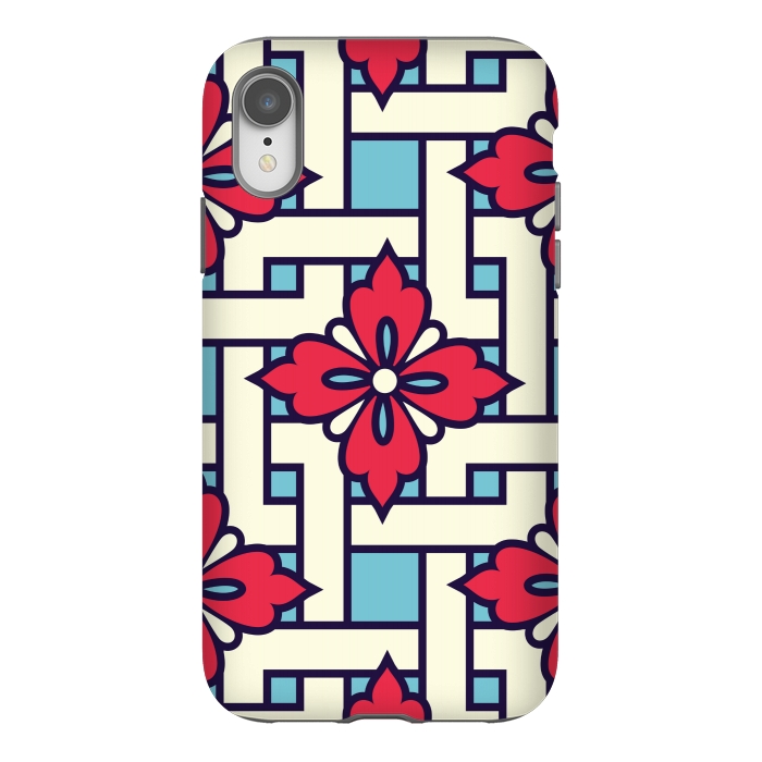 iPhone Xr StrongFit RED MAZE LOVE by MALLIKA
