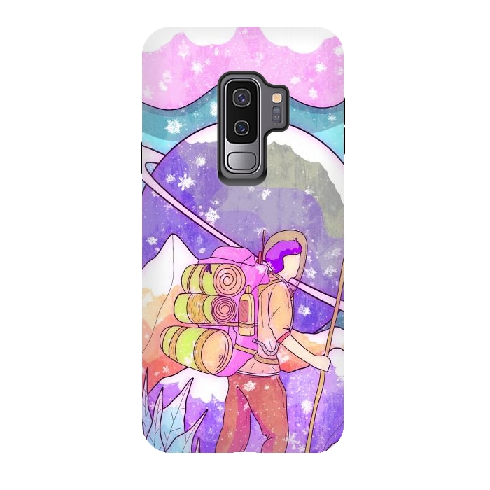 Galaxy S9 plus StrongFit The winter space pilgrim by Steve Wade (Swade)