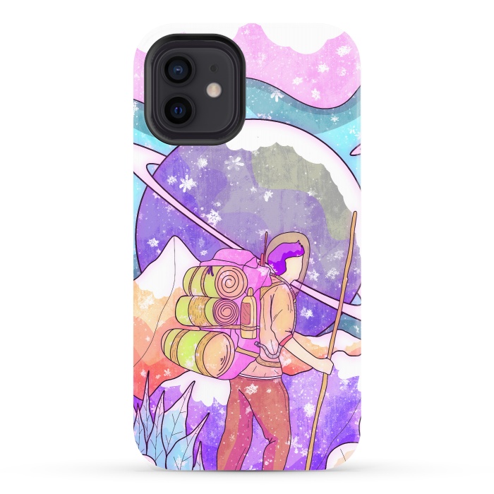 iPhone 12 StrongFit The winter space pilgrim by Steve Wade (Swade)