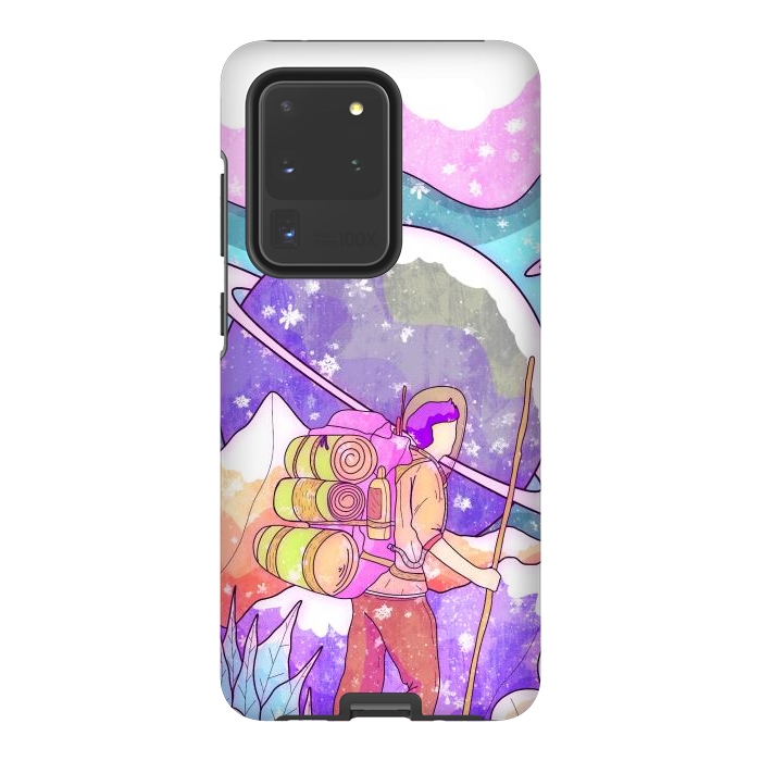 Galaxy S20 Ultra StrongFit The winter space pilgrim by Steve Wade (Swade)
