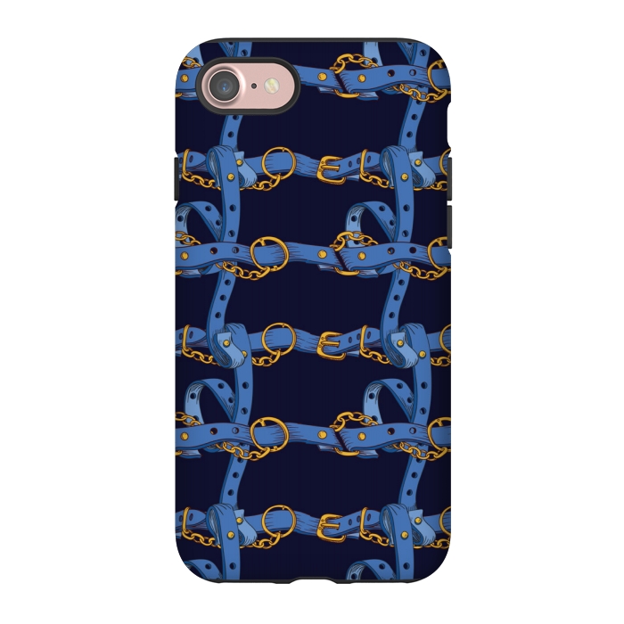 iPhone 7 StrongFit blue chain love by MALLIKA