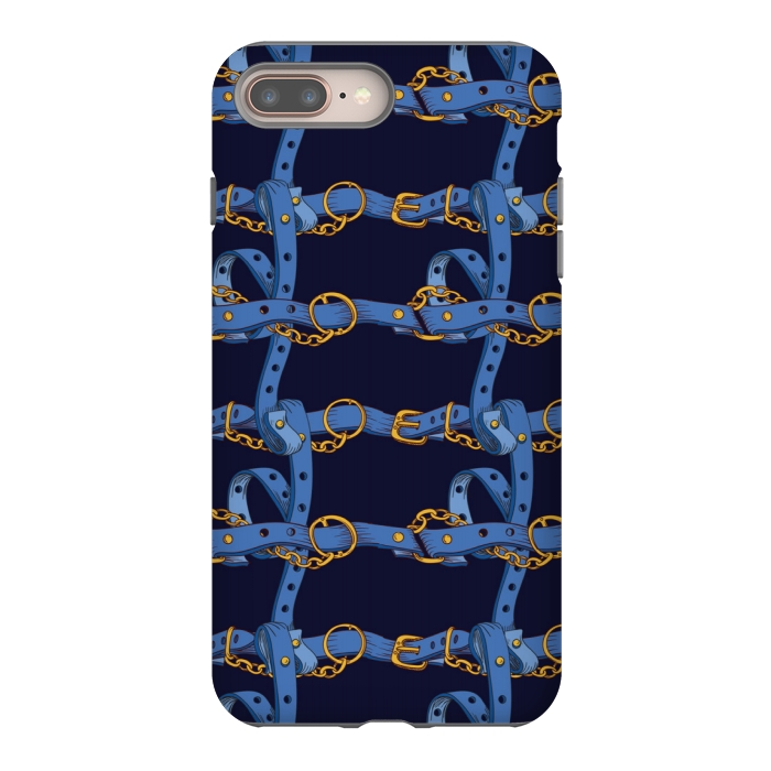 iPhone 7 plus StrongFit blue chain love by MALLIKA