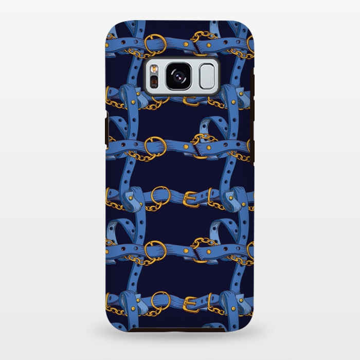 Galaxy S8 plus StrongFit blue chain love by MALLIKA