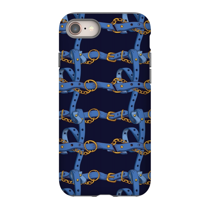 iPhone 8 StrongFit blue chain love by MALLIKA