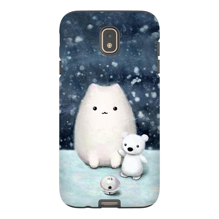 Galaxy J7 StrongFit Winter cat by Laura Nagel