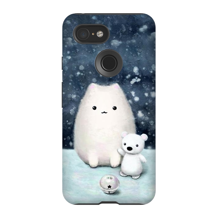 Pixel 3 StrongFit Winter cat by Laura Nagel
