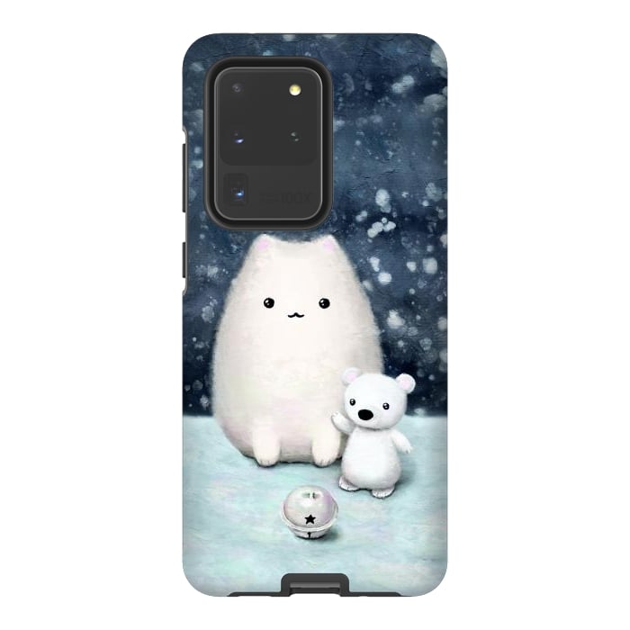 Galaxy S20 Ultra StrongFit Winter cat by Laura Nagel