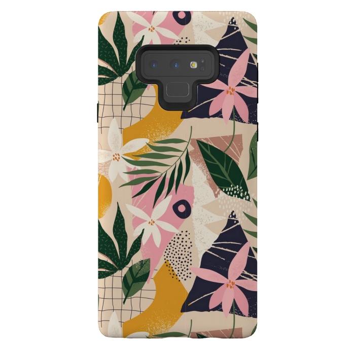 Galaxy Note 9 StrongFit tropical love leaves 2 by MALLIKA