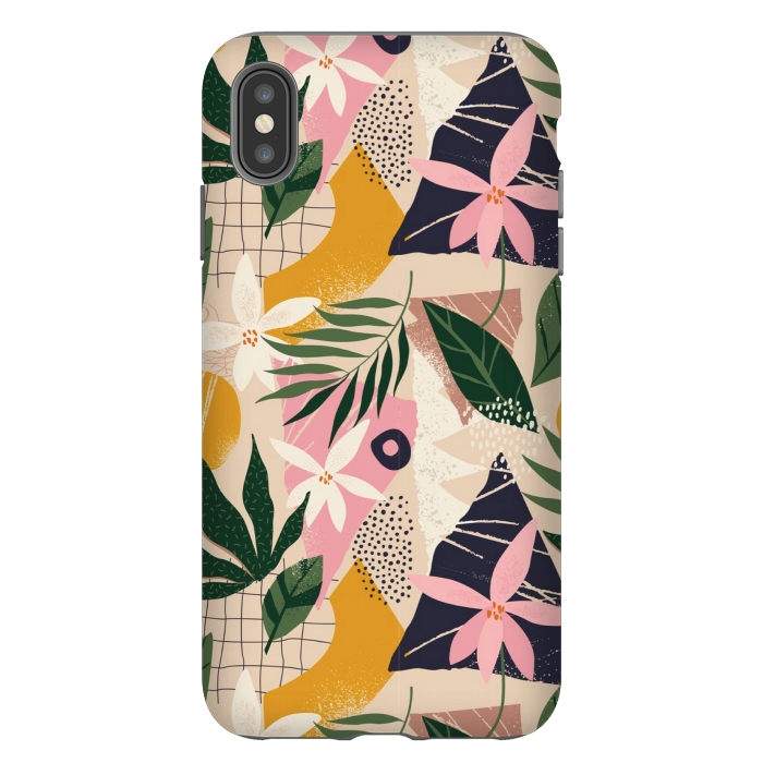 iPhone Xs Max StrongFit tropical love leaves 2 by MALLIKA