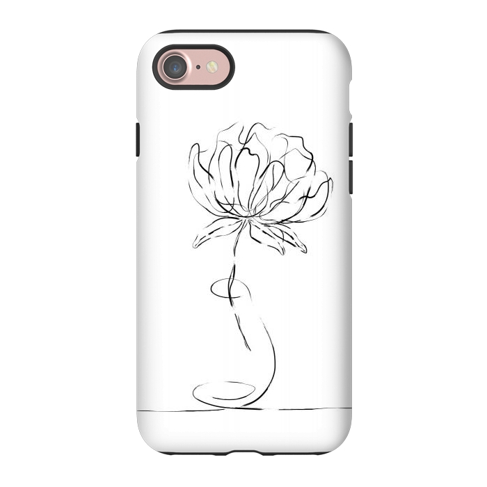 iPhone 7 StrongFit Black Bloom by Martina