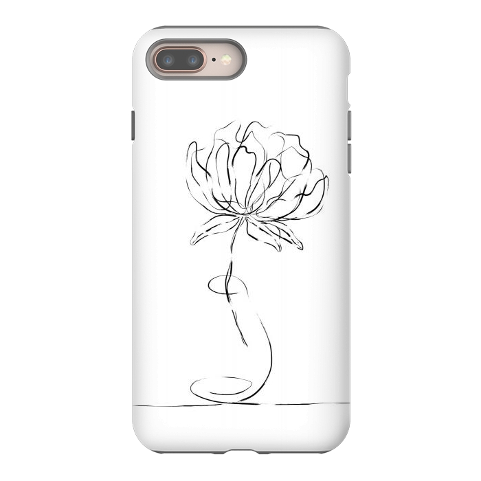 iPhone 7 plus StrongFit Black Bloom by Martina