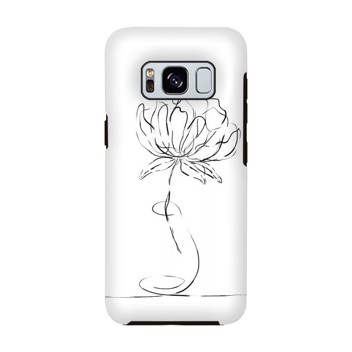 Galaxy S8 StrongFit Black Bloom by Martina
