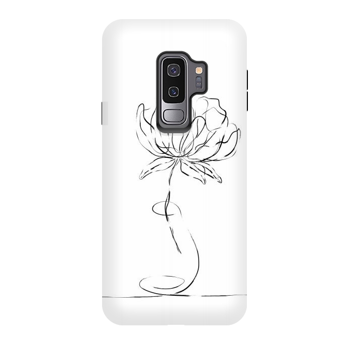 Galaxy S9 plus StrongFit Black Bloom by Martina