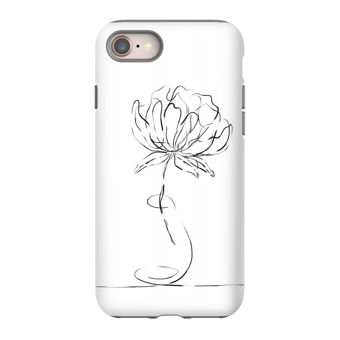 iPhone 8 StrongFit Black Bloom by Martina
