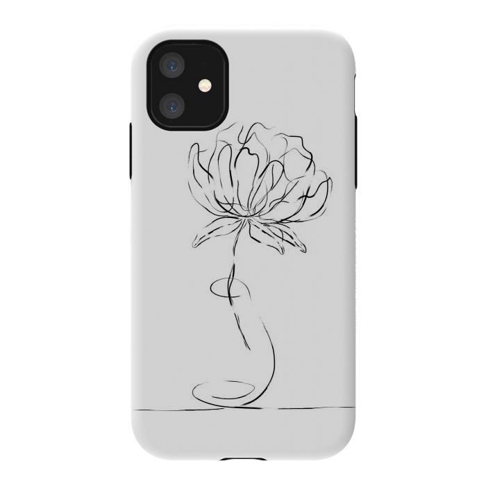 iPhone 11 StrongFit Black Bloom by Martina