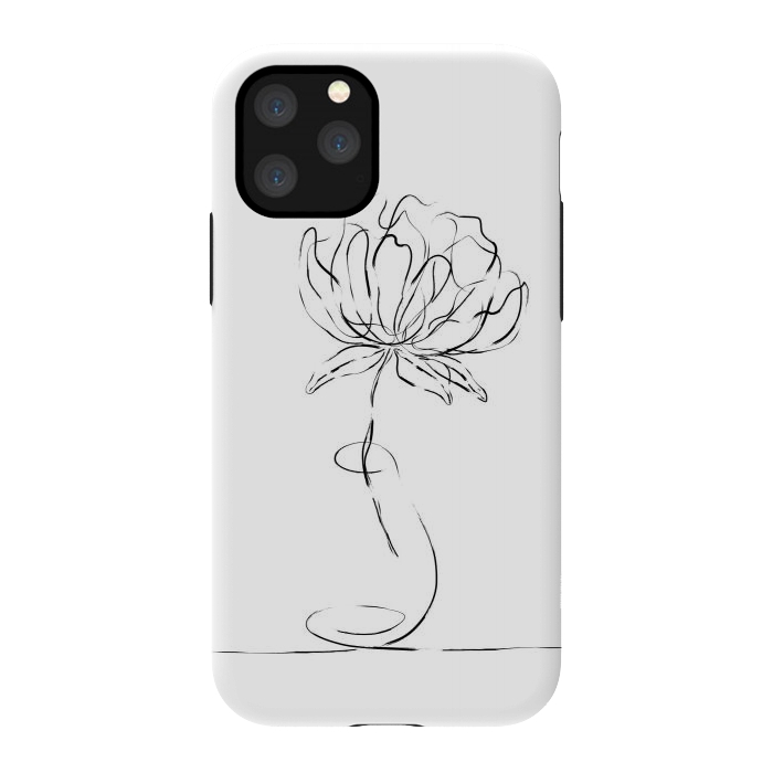 iPhone 11 Pro StrongFit Black Bloom by Martina