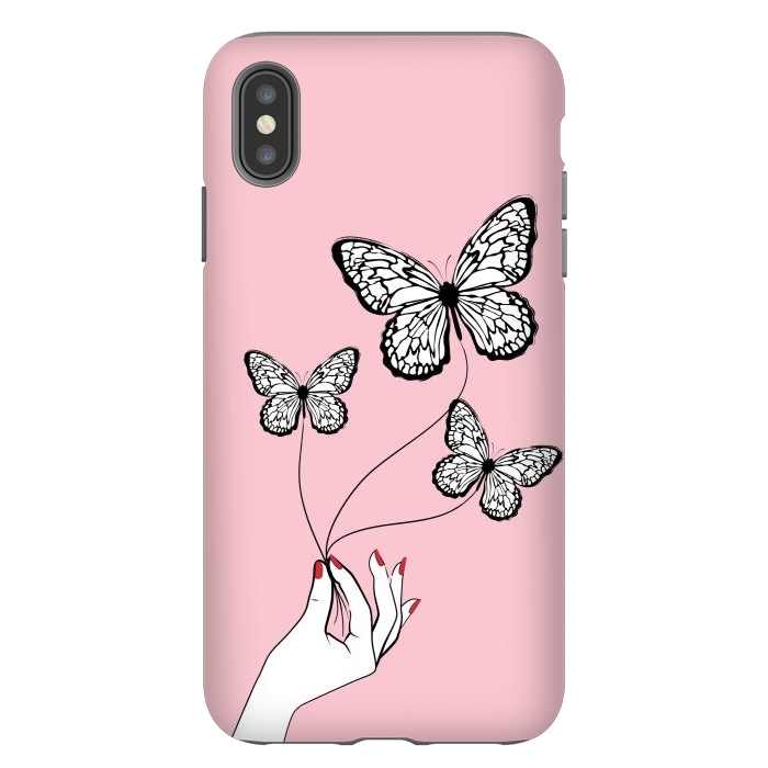 iPhone Xs Max StrongFit Butterfly Game by Martina
